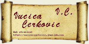 Vučica Čerković vizit kartica